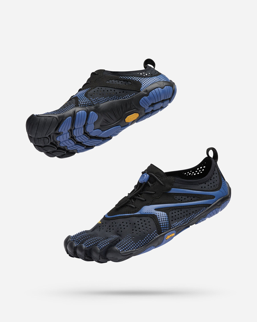 v-run herenschoenen zwartblauw