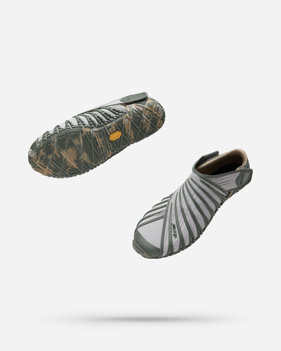 dames furoshiki lichtgrijs groen camouflage