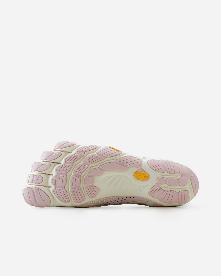 v-run damesschoenen in stoffig roze